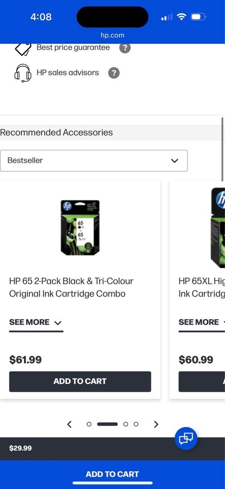 New Printer Cartridges HP 65 Black and Tri-Colour - photo 2
