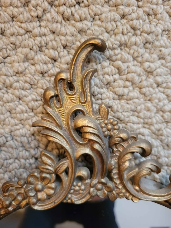 Antique Brass Oval Mirrors (Pair) - photo 4