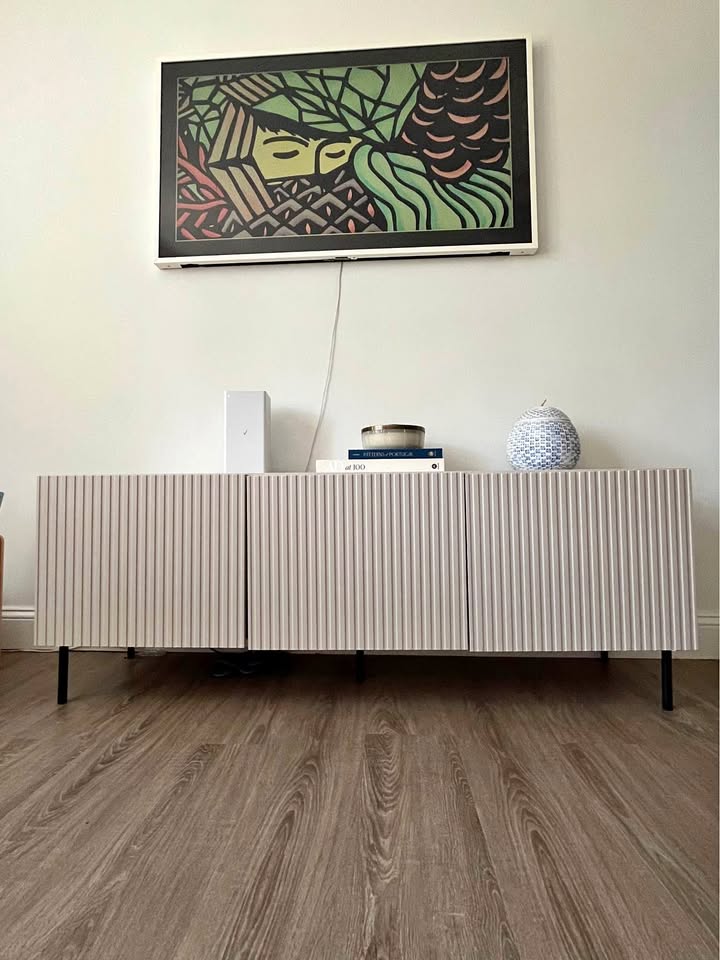 TV Stand Console table with storage 59.3”