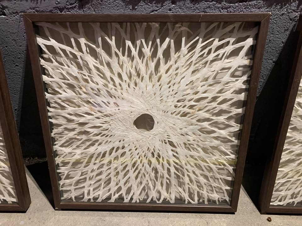 Rice Paper Spiral Shadow Box Wall Art - photo 5