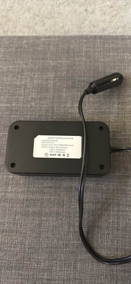 200W Car Power Inverter, DC 12V - photo 2