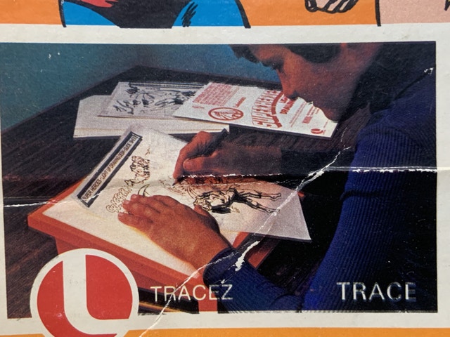 Vintage Super Heroes Light Up Drawing Desk 1970s - photo 3