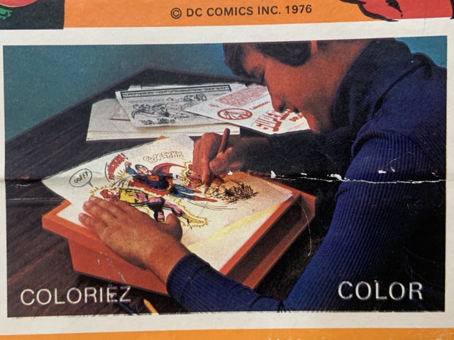 Vintage Super Heroes Light Up Drawing Desk 1970s - photo 5