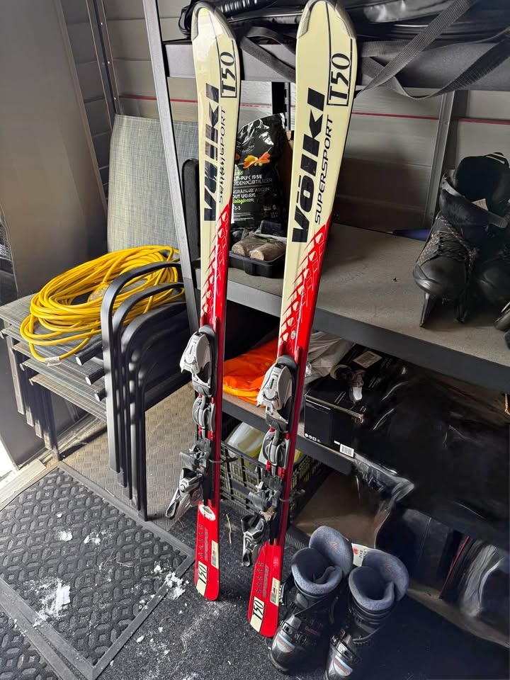 Volkl Supersport T50 Skis and Boots