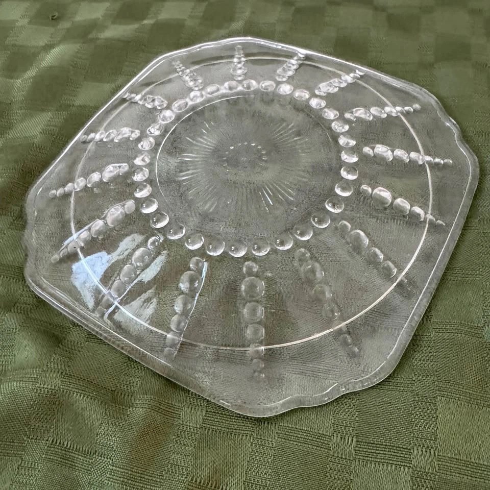 Depression Glass Lunch Plate - Federal "Colombia" Pattern - photo 4