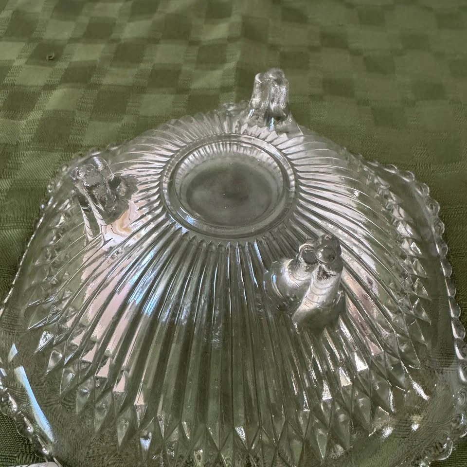 Jeanette Glass Cut Crystal Bowl MCM - photo 2
