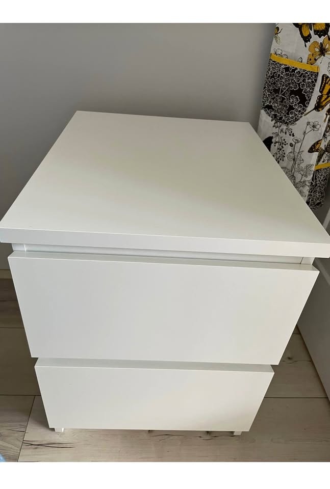 White 2-Drawer Malm Dresser from Ikea