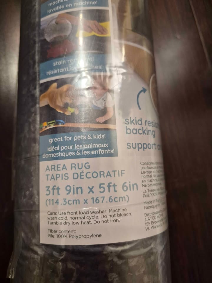 Brand New Rug Ease Washable Navy Blue 3.9x5ft Area Rug - photo 2