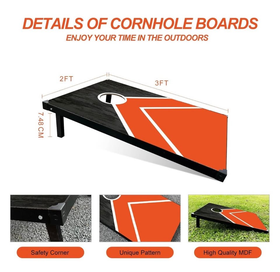 Cornhole Outdoor Game Set - 2 Boards, 8 Bags - photo 2