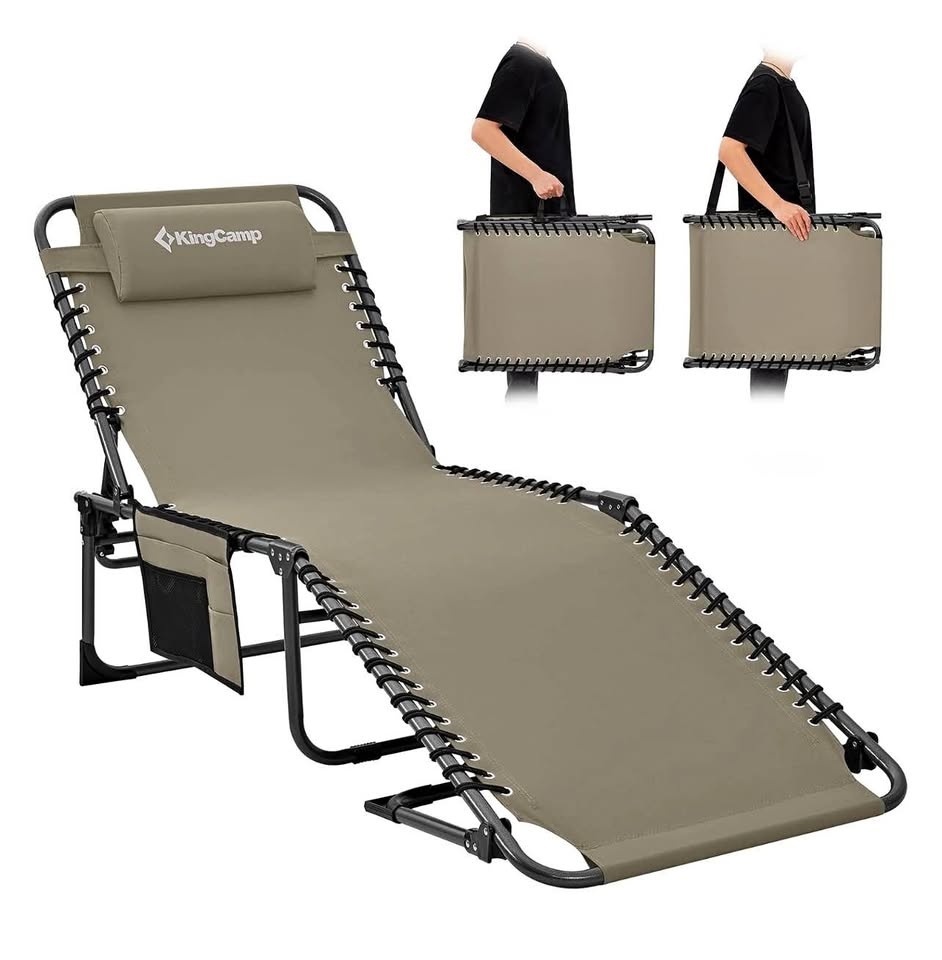 Sealed KingCamp Folding Chaise Lounge Chair