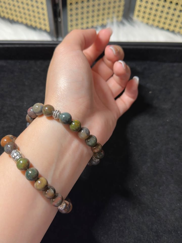 Double Row Natural Stone Bracelet - photo 4