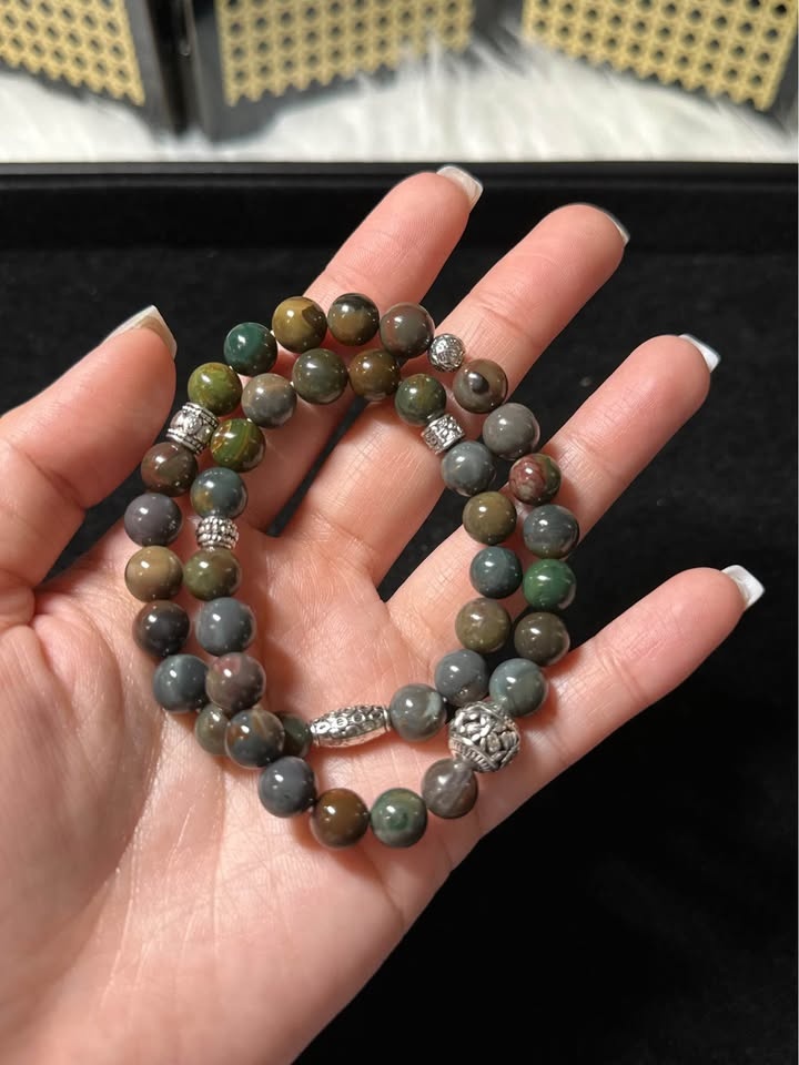 Double Row Natural Stone Bracelet - photo 5