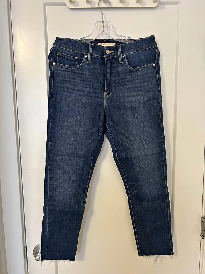 WOMENS LEVI’S CROPPED SKINNY JEANS