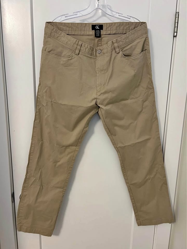 Men's Casual Straight Pants (Beige)