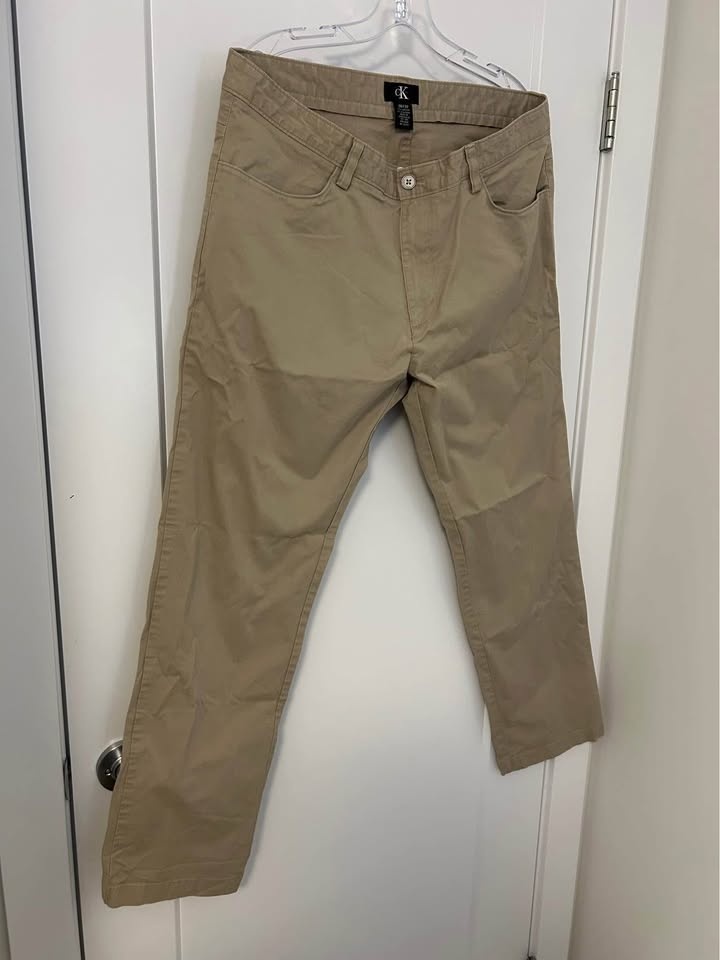 Men's Casual Straight Pants (Beige) - photo 2