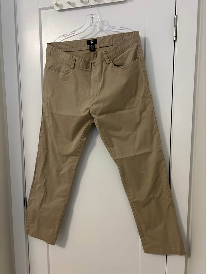 Men's Casual Straight Pants (Beige) - photo 3