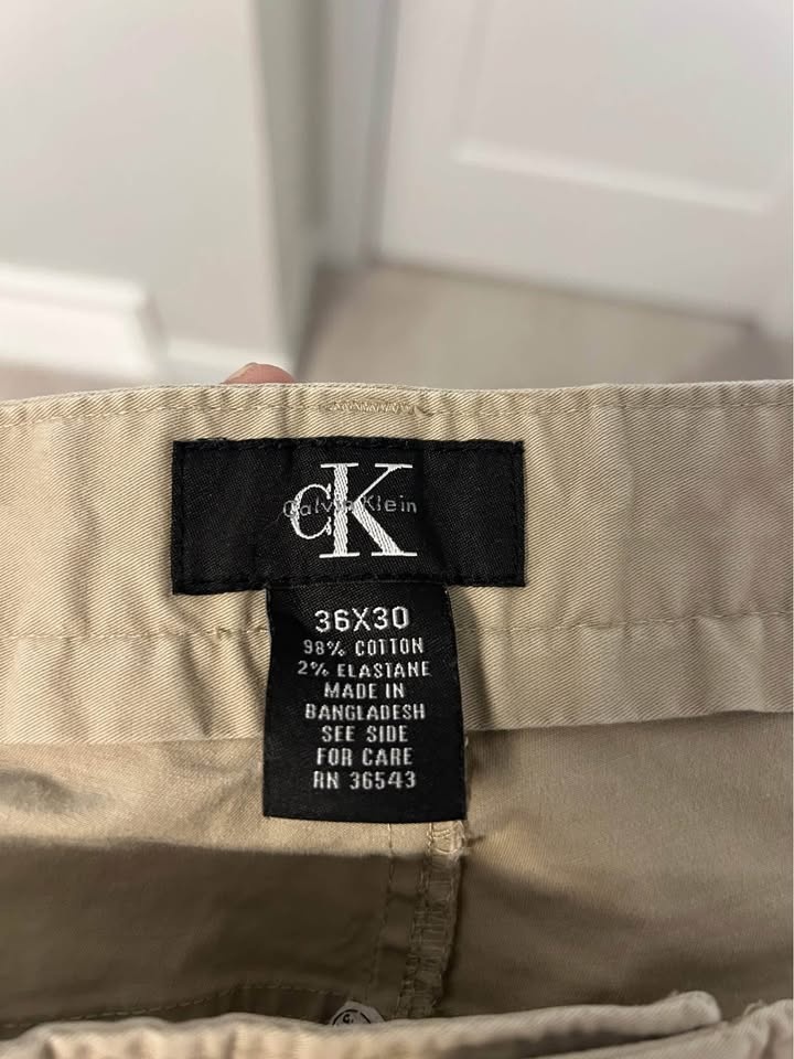 Men's Casual Straight Pants (Beige) - photo 4