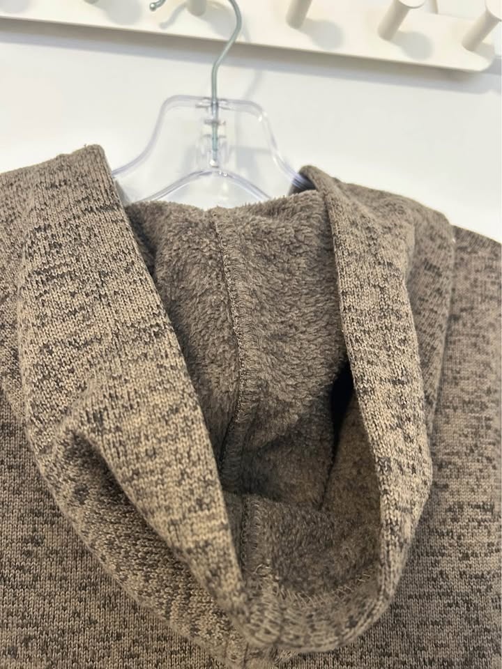 MENS FLEECE LINED PULL-OVER HOODIE SWEATER (BROWN) - photo 5