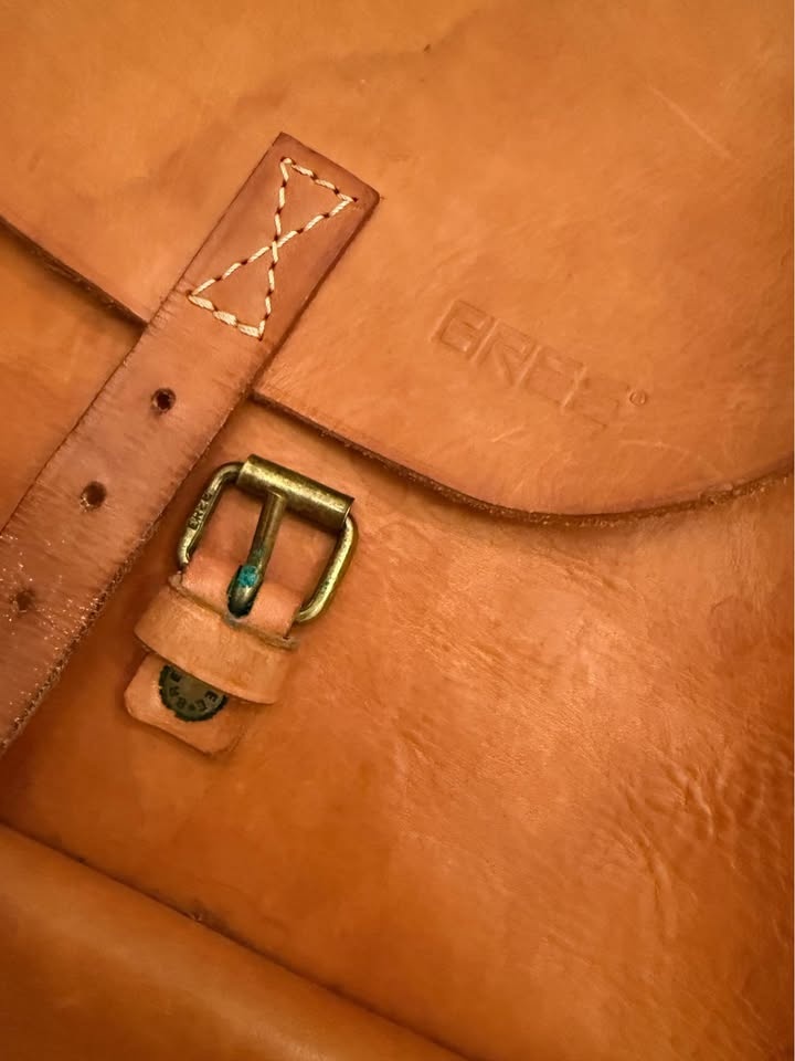 80s Vintage BREE Tan Leather Backpack - photo 4