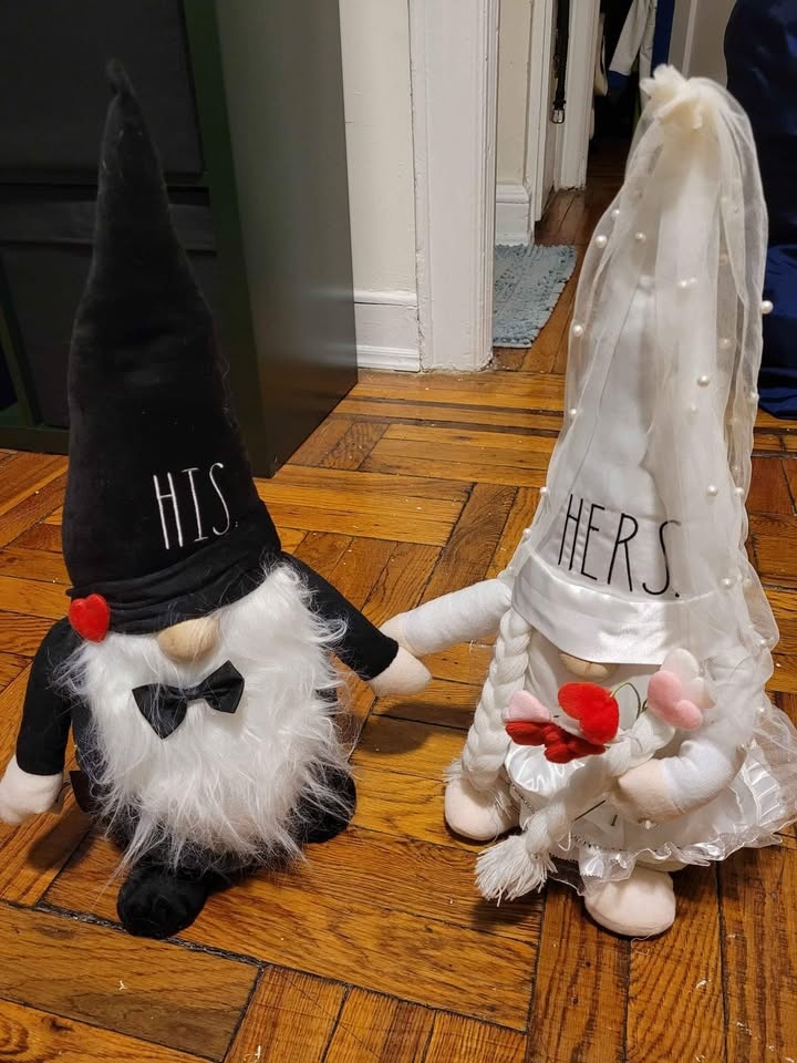 Rae Dunn Wedding Gnomes - New Condition