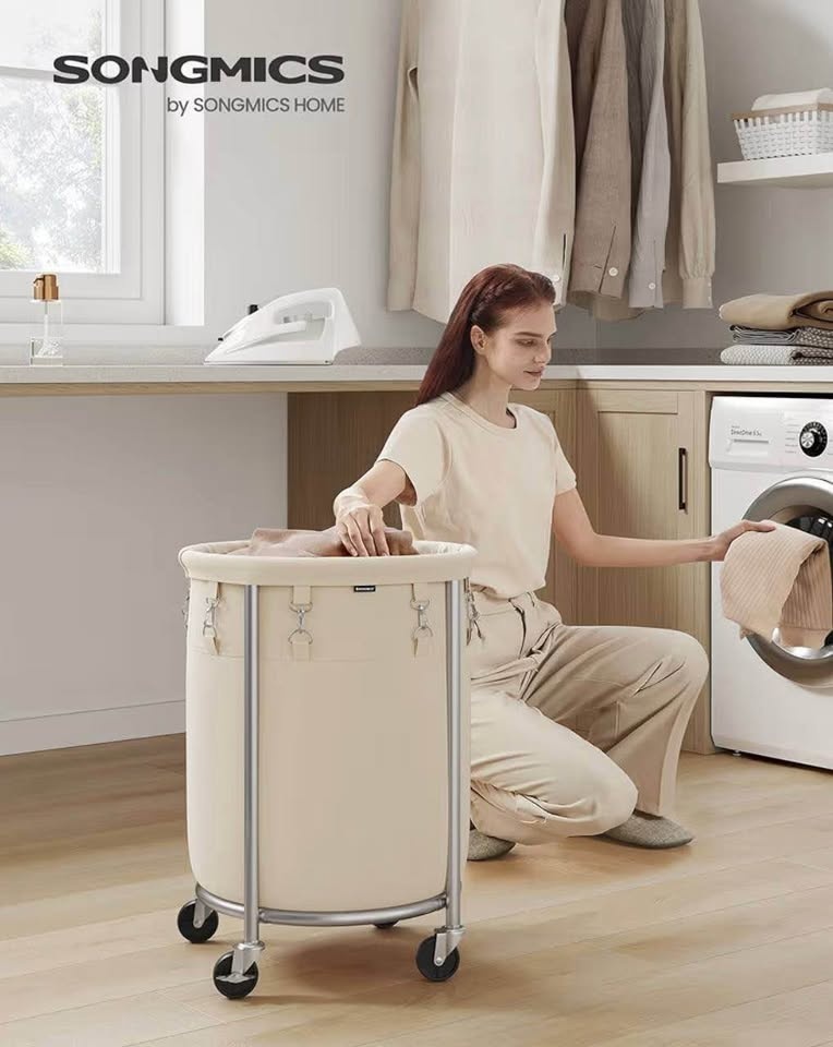 SONGMICS 18.5-Gallon Rolling Laundry Basket - New - photo 5
