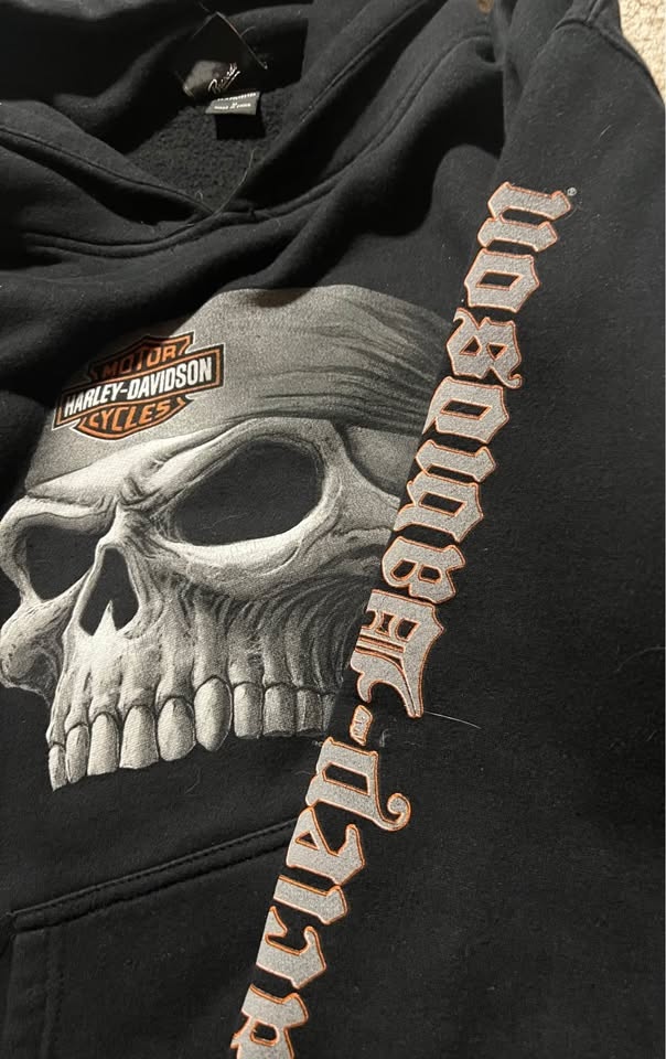 Vintage Harley Davidson Graphic Hoodie - photo 2
