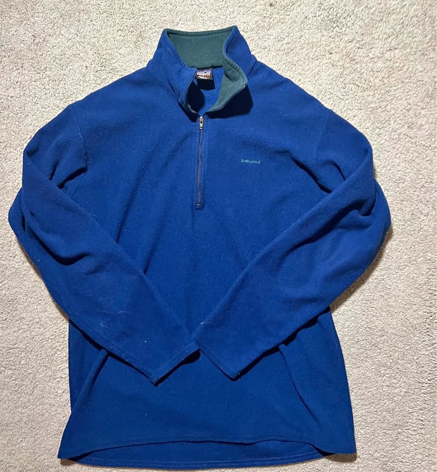 Vintage Patagonia Quarter Zip (Blue/Green)