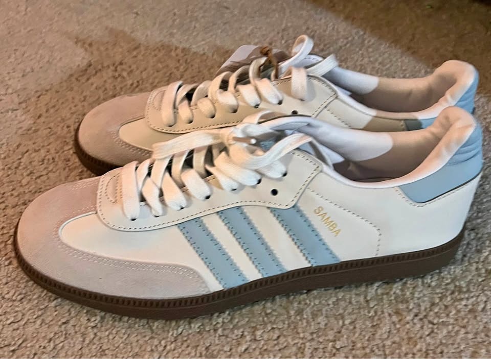 Blue & White Sambas (new)