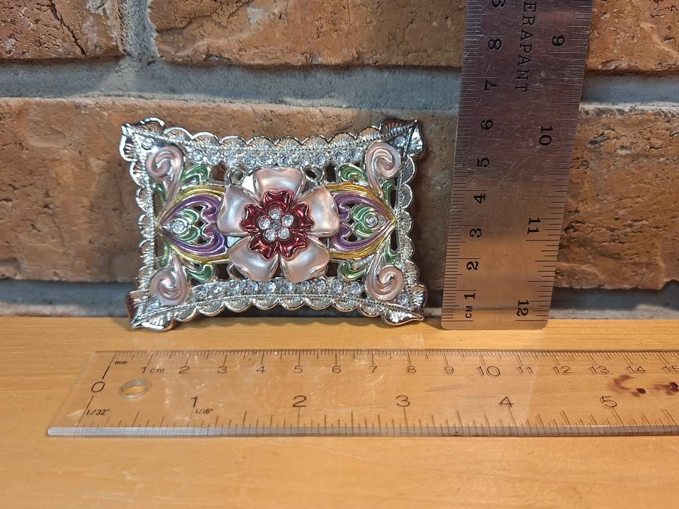 Rhinestoned Belt buckle - photo 2
