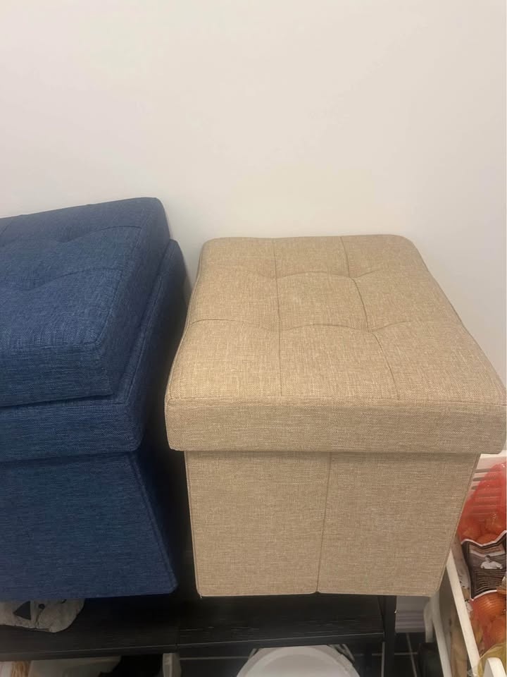 New Storage Ottoman Foot Stool - Pink Sherpa - photo 5