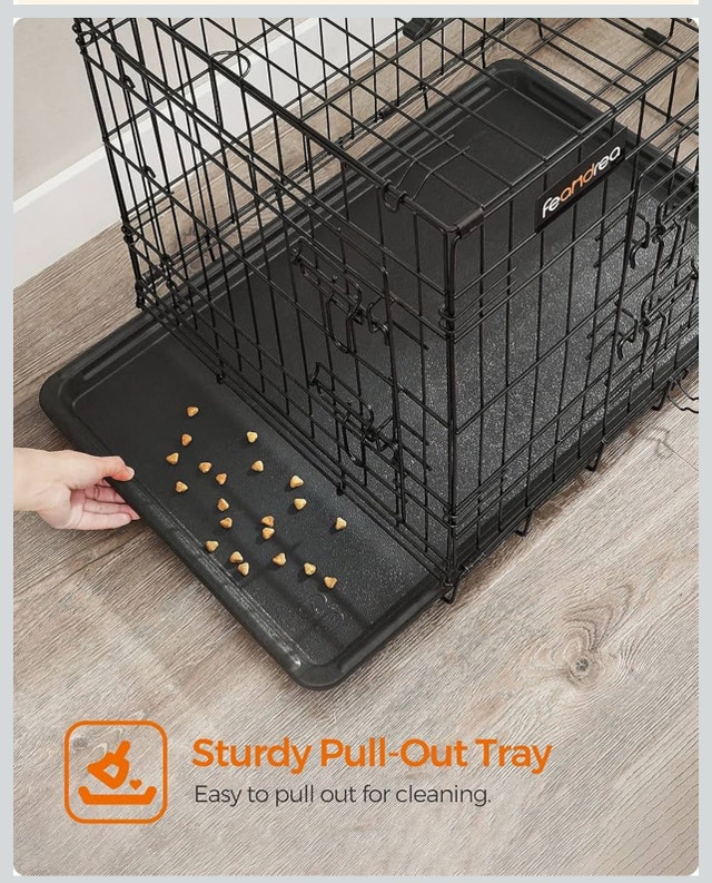 New-Dog Crate, 42.1-Inch Foldable, Removable Tray, UPPD42H - photo 2