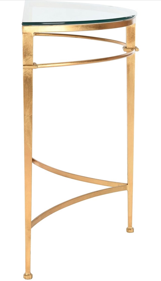 Safavieh Gold Glass Couture Console Table - New - photo 5