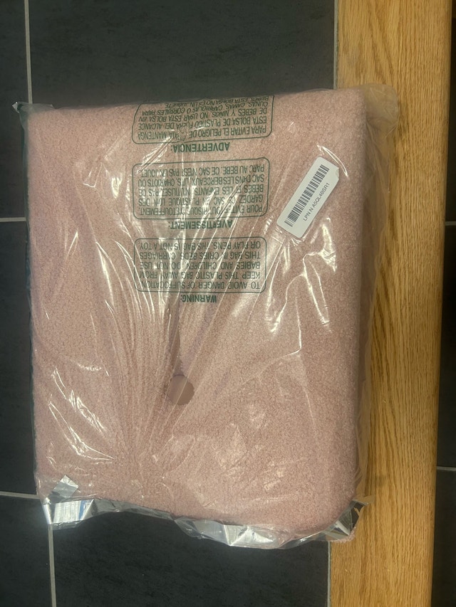 New Storage Ottoman Foot Stool - Pink Sherpa - photo 3