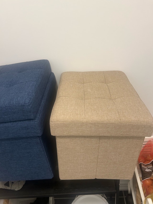 New Storage Ottoman Foot Stool - Pink Sherpa - photo 5