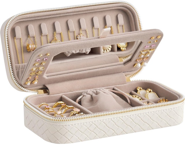 SONGMICS HOME Travel Jewelry Case Organizer