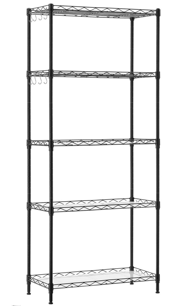 SONGMICS 5-Tier Metal Adjustable Storage Shelves