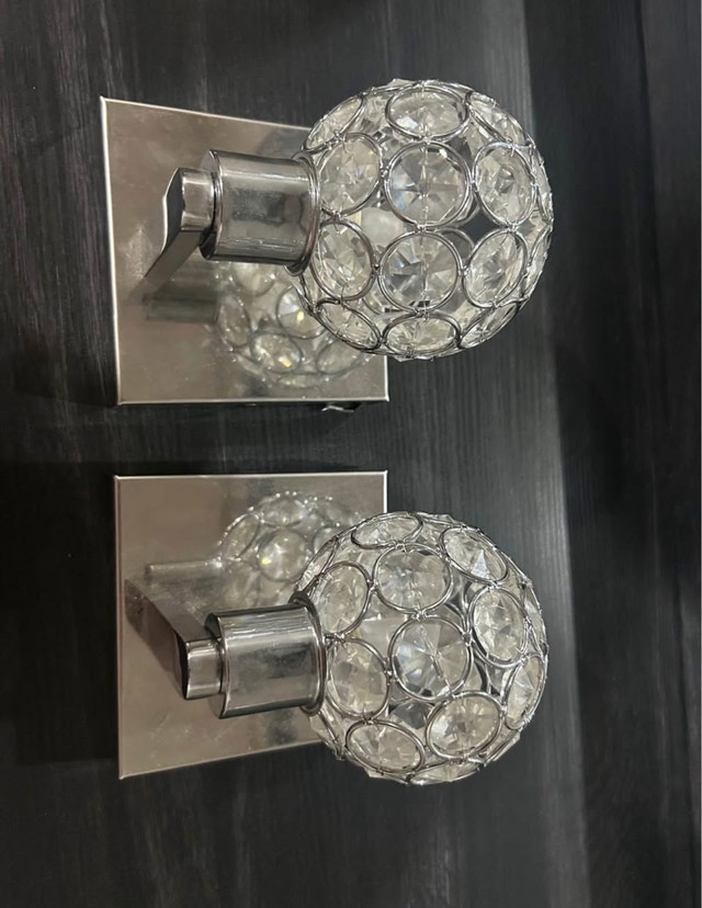 Crystal Ball Wall Sconces