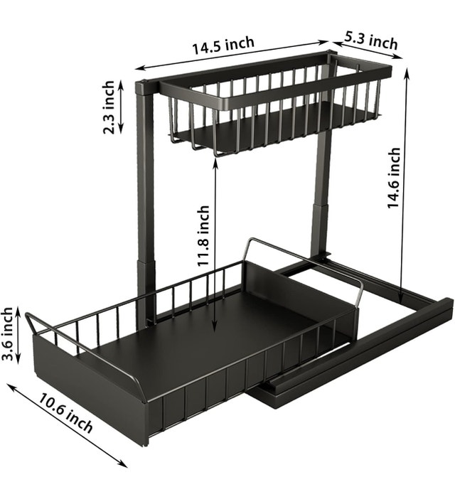 New Storage Organizer - 2 Tier with Sliding Drawers - photo 2