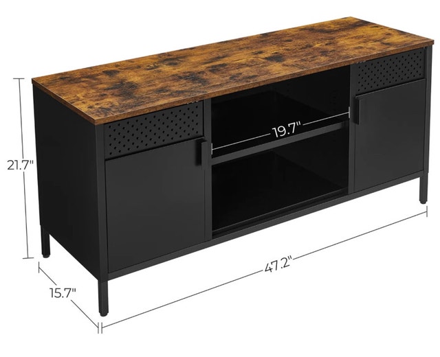 Rustic Brown TV Stand for TVs up to 55" - New - photo 2
