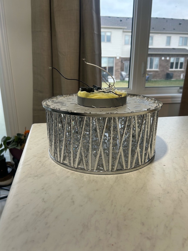 New Crystal Beaded Ceiling Light - Chrome Finish - photo 2