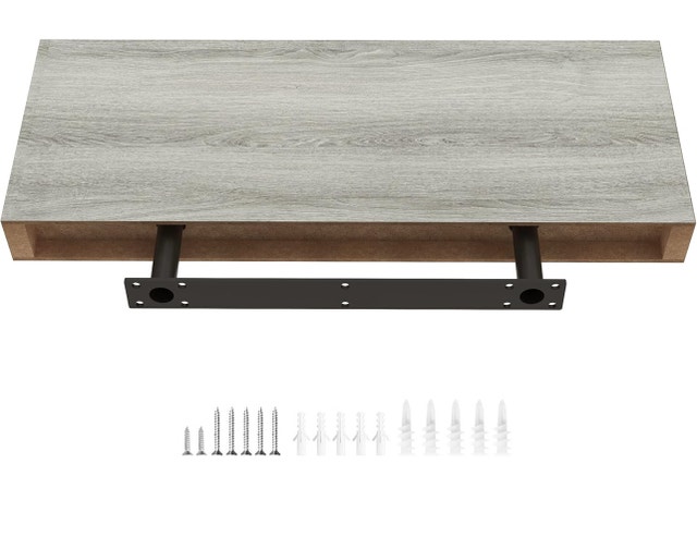 Ballucci Floating Shelves for Wall, 24" Wood Wall Shelf Set of 2 - photo 4