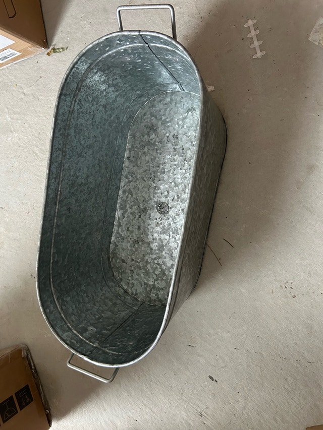 New Oval Galvanized Steel Tub with Handles - photo 5