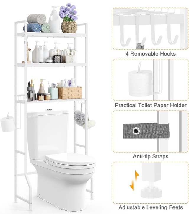 New 3 Tier Over Toilet Rack Organizer - photo 2