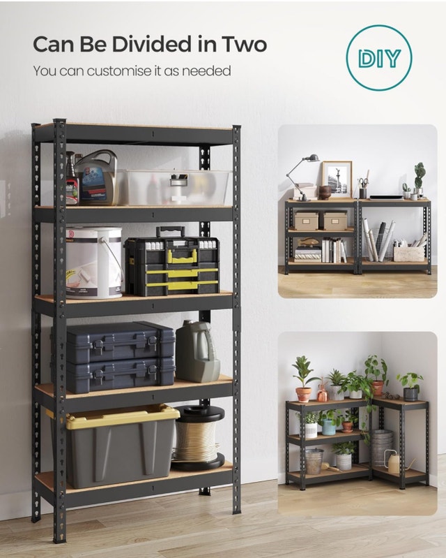 New 5-Tier Adjustable Storage Shelves for Garage, GLR302B01 - photo 5