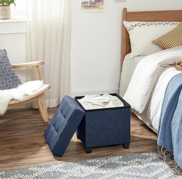 Songmics Small Storage Ottoman, LSF014L01V1 - photo 4