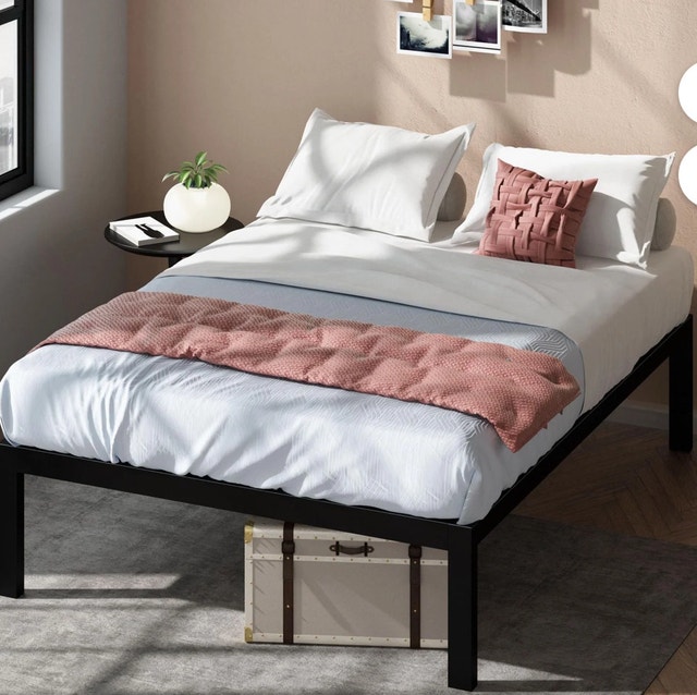 New Zinus Lorrick Quick Snap 18" Twin Metal Platform Bed - photo 4