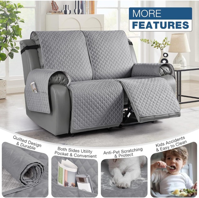 TAOCOCO Loveseat Recliner Cover - Non-Slip Sofa Slipcover - photo 5