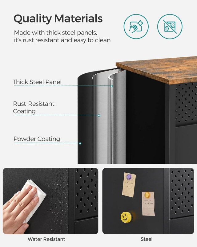 New Metal Storage Cabinet - 2 Doors, Adjustable Shelf - photo 3