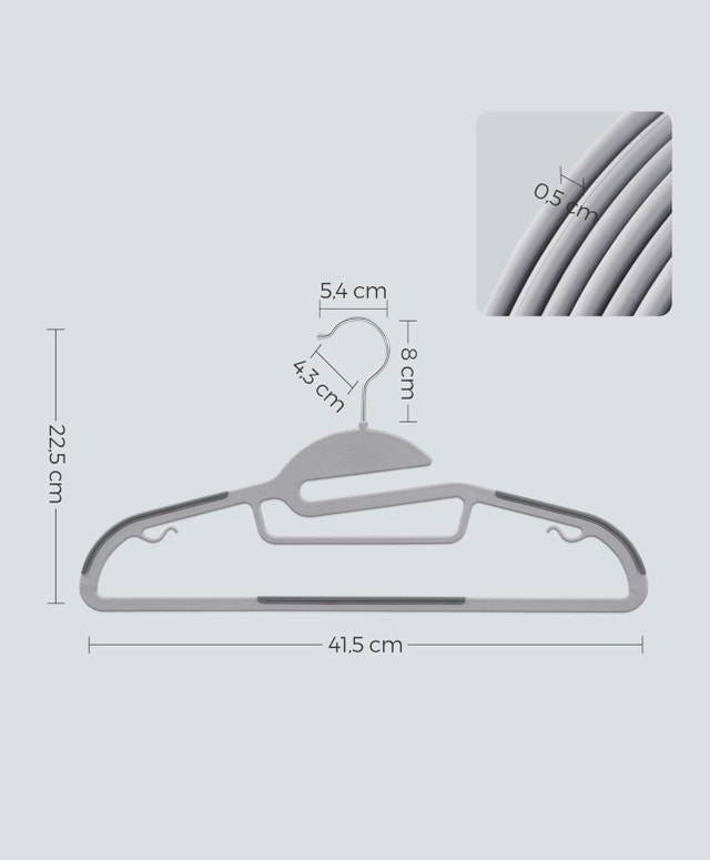 SONGMICS 50 Pack Heavy-Duty Suit Hangers - photo 2