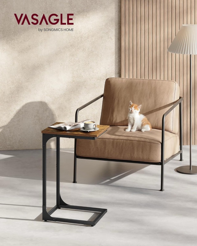 VASAGLE Side Table - Rustic Brown - photo 2